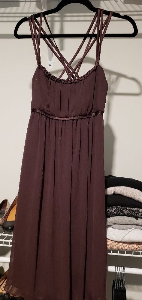 David's Bridal size 8 wine colored dress